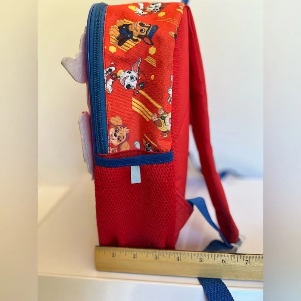 Multicolored Backpack Featuring Paw Patrol Characters with Two Zippered Sections